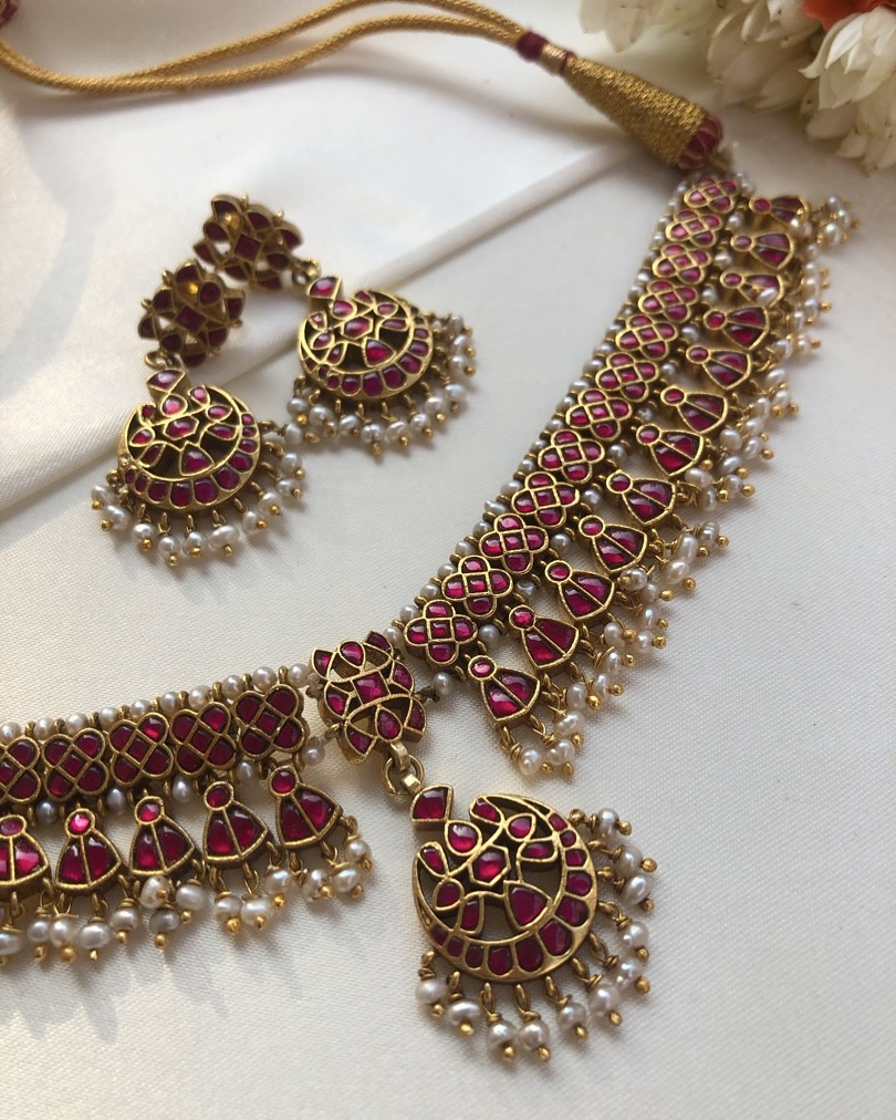 Gold Plated Silver Necklace Set From 'House Of Taamara'