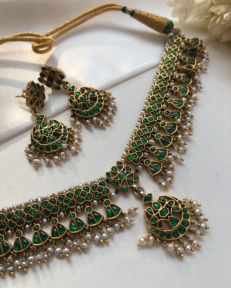 Gold Plated Silver Necklace Set From 'House Of Taamara'