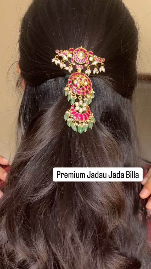 Imitation Jada Billa With Kundan Stones From 'Kruthika Jewellery'