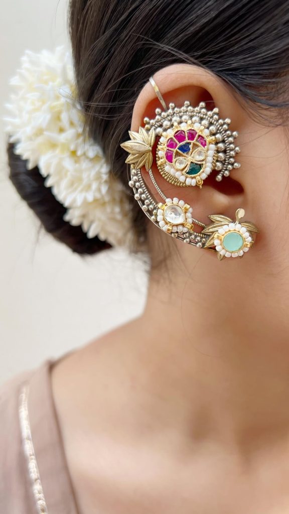 Imitation Pearl Studded Ear Cuffs From 'Jhanjhariya'