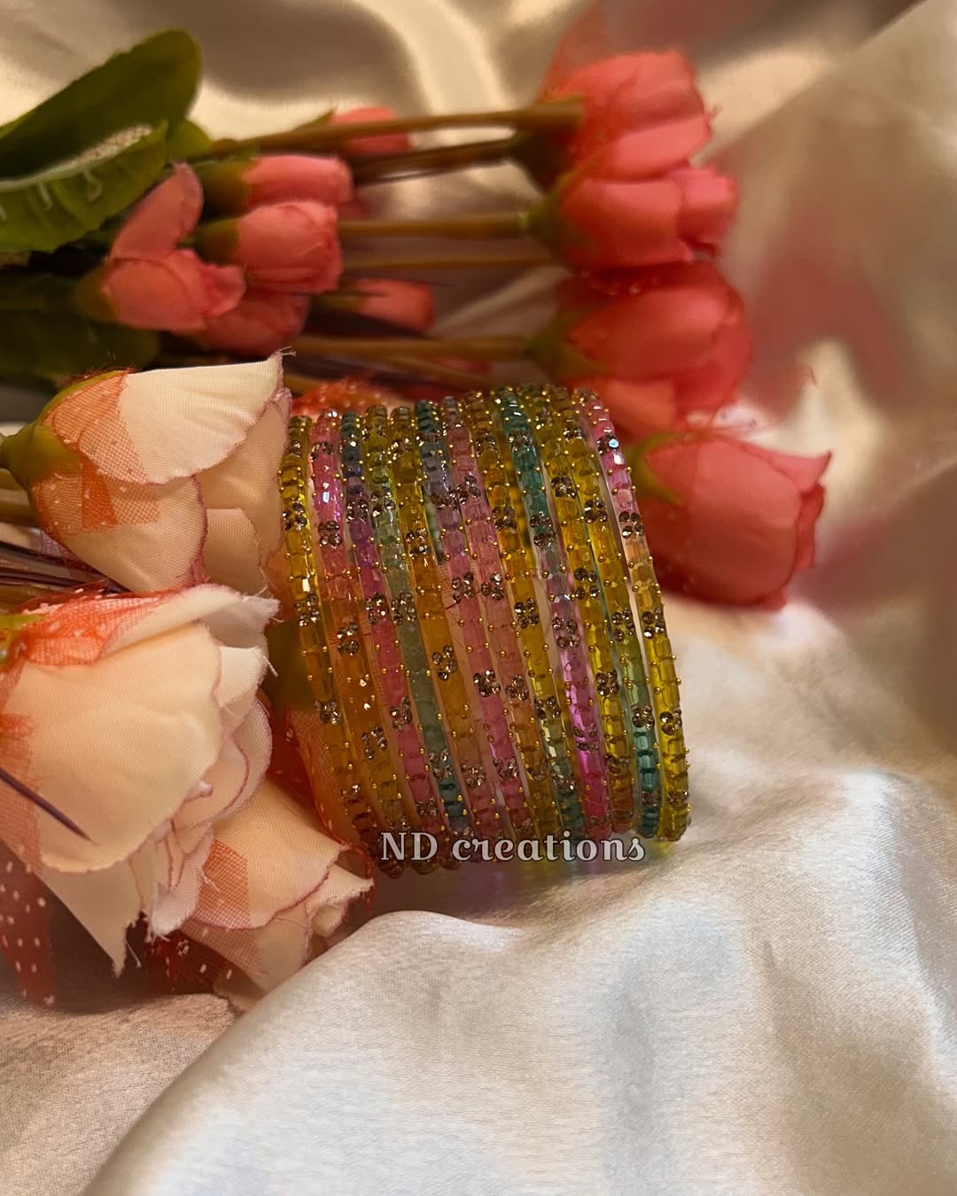 New style Glass Bangles From 'ND Creations'