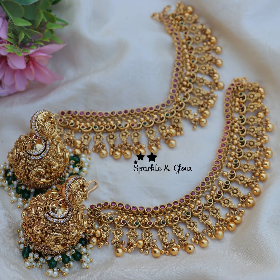 Traditional Earrings and Ear Chains From 'Sparkles By Archana' 