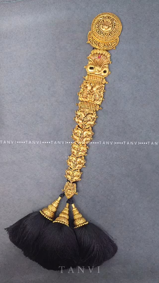 Beautiful Jada Nagam Gold Hair Accessories From 'Tanvi Jewellers'