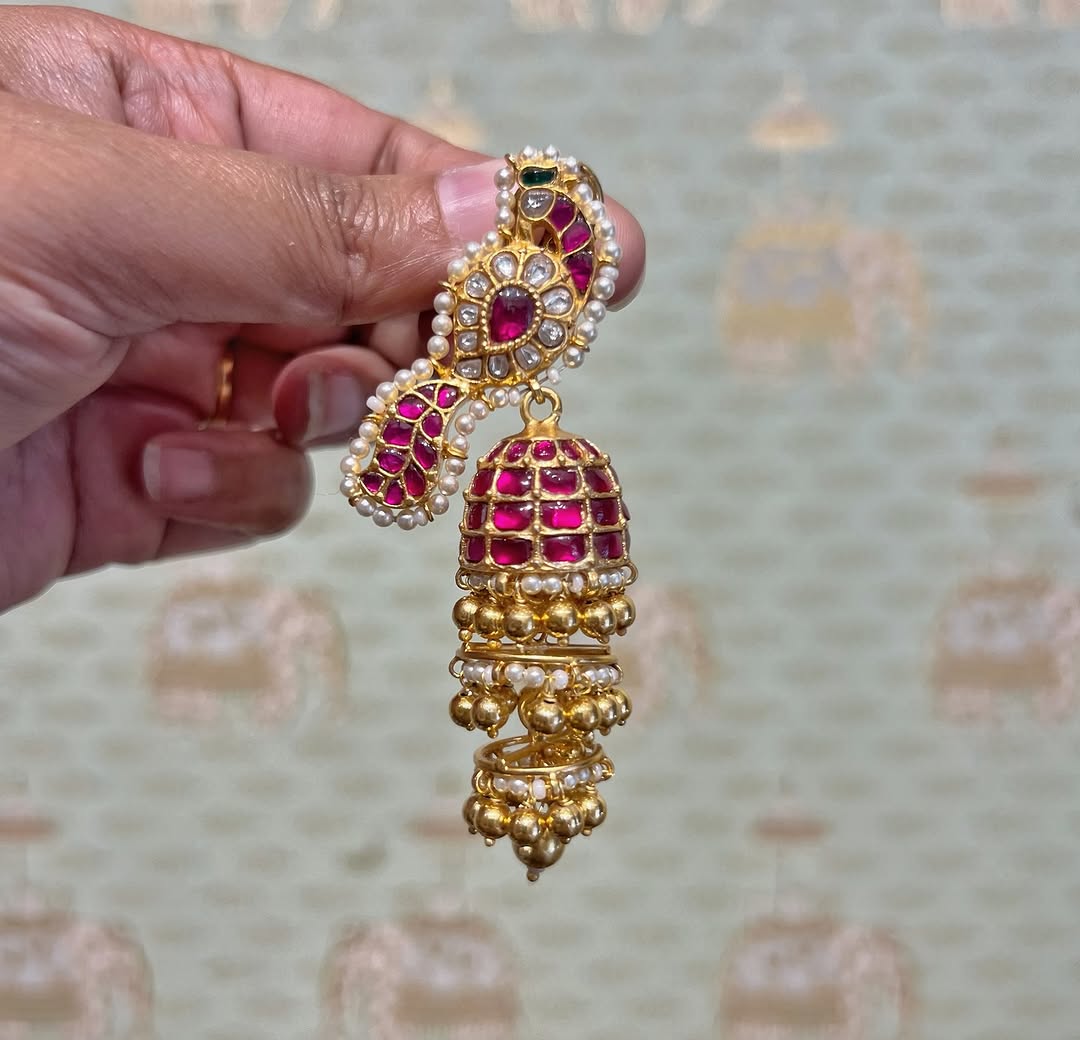 Gold Plated Silver Earrings Collections From 'Rajatamaya'