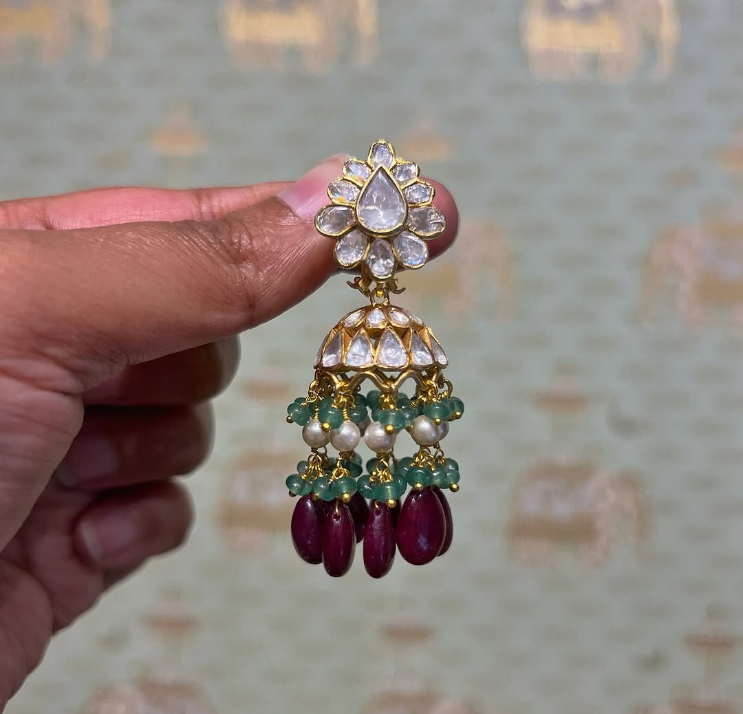 Gold Plated Silver Earrings Collections From 'Rajatamaya'