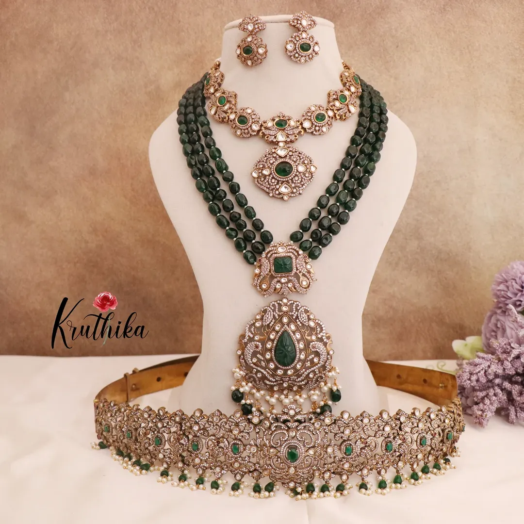 Imitation Bridal Styling Jewellery Sets From 'Kruthika Jewellery'