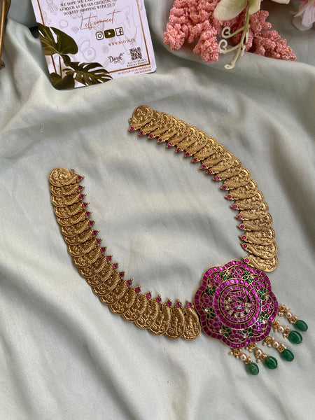 Jadau Kasumala with Jadau Pendant From 'Daivik'