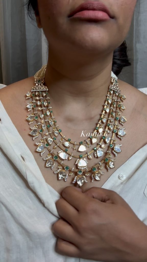 92.5 Silver Polki Stones Haram From 'Kantika Jewels'