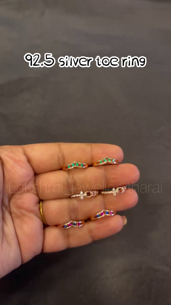 92.5 Silver Toe Rings Collecton From 'Lakshmi Jewellery Tharai'