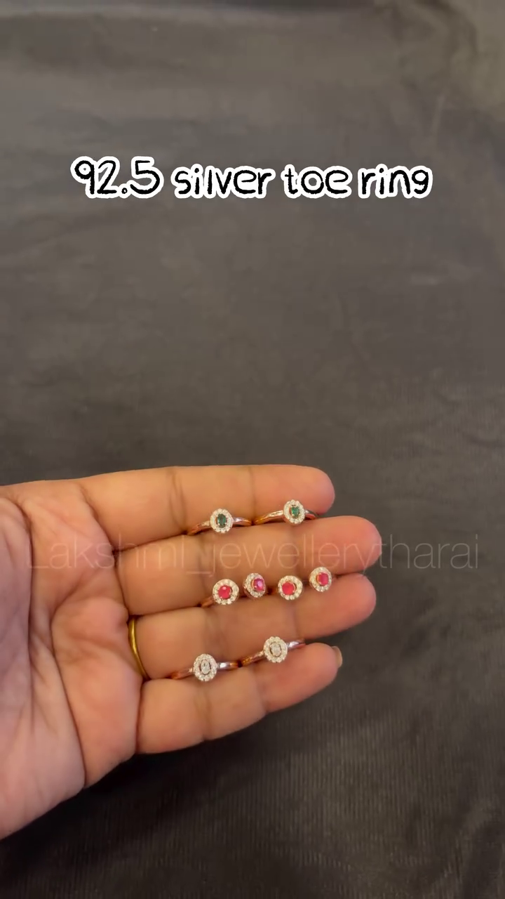92.5 Silver Toe Rings Collecton From 'Lakshmi Jewellery Tharai'