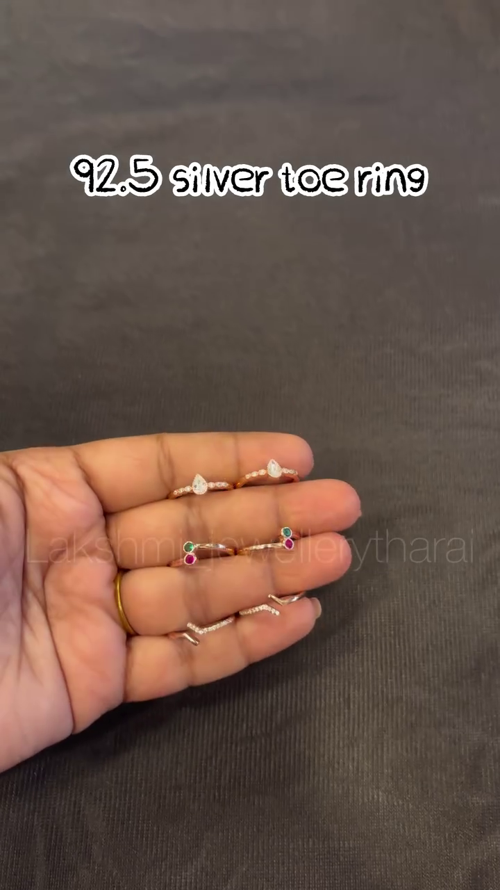 92.5 Silver Toe Rings Collecton From 'Lakshmi Jewellery Tharai'