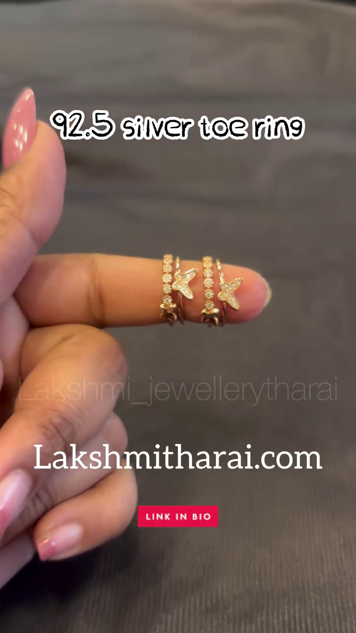 92.5 Silver Toe Rings Collecton From 'Lakshmi Jewellery Tharai'