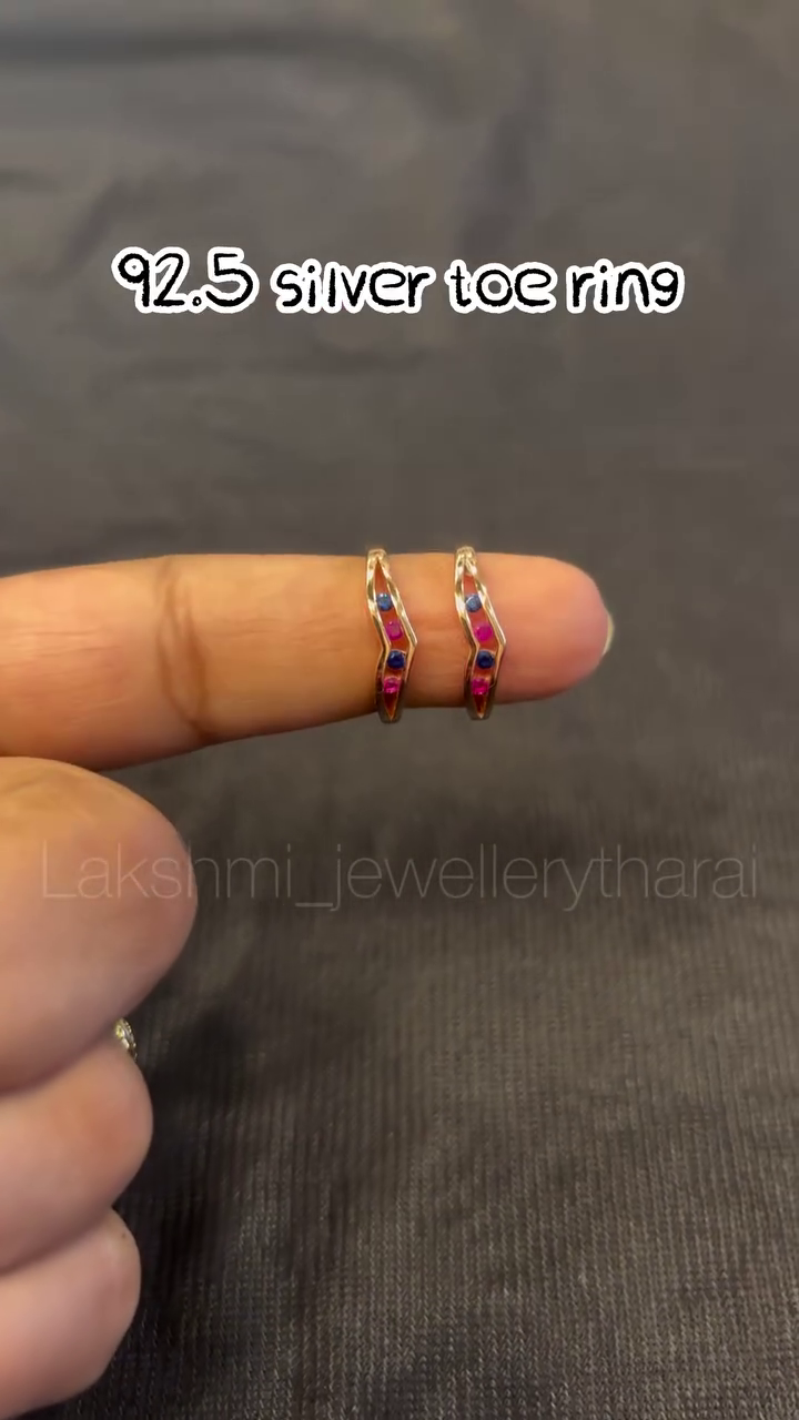 92.5 Silver Toe Rings Collecton From 'Lakshmi Jewellery Tharai'