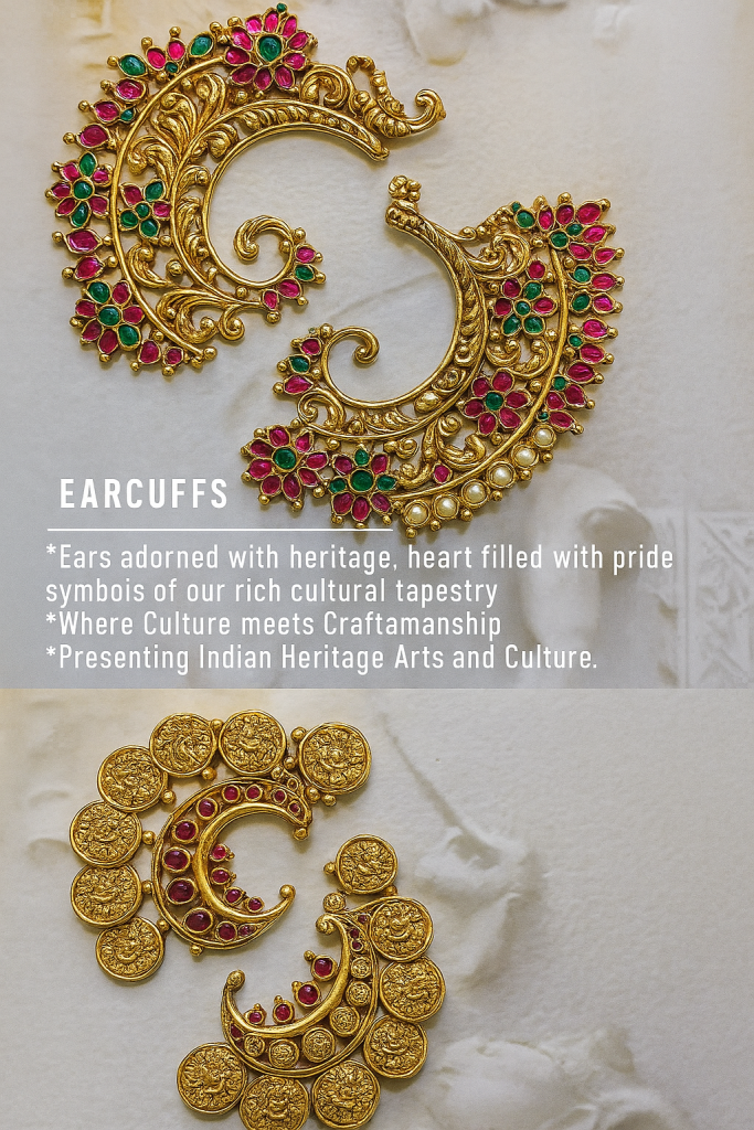 Antique Kundan Stones Earcuffs From 'Shivshahi'