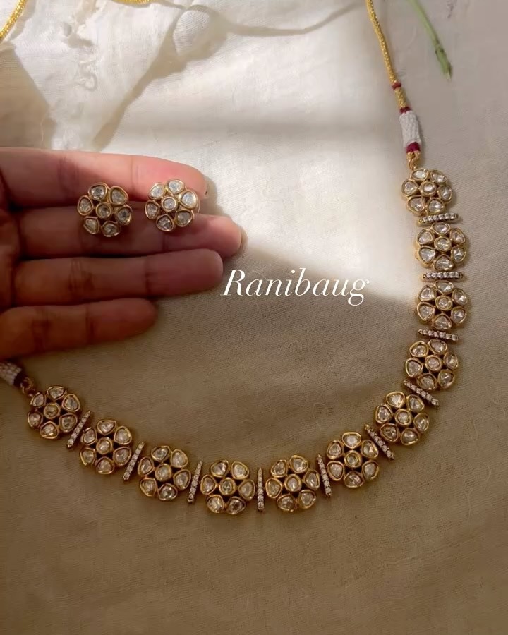 Beautiful Flowers Design Imitation Necklace From 'Ranibaug'
