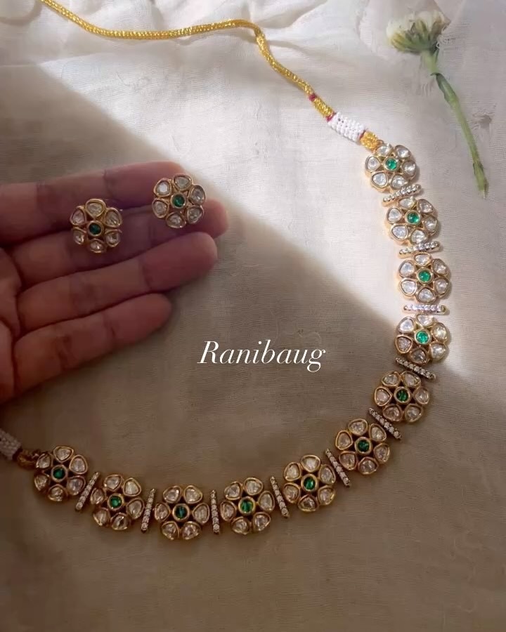 Beautiful Flowers Design Imitation Necklace From 'Ranibaug'