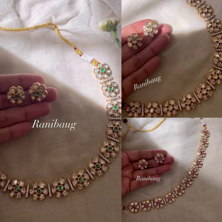 Beautiful Flowers Design Imitation Necklace From 'Ranibaug'