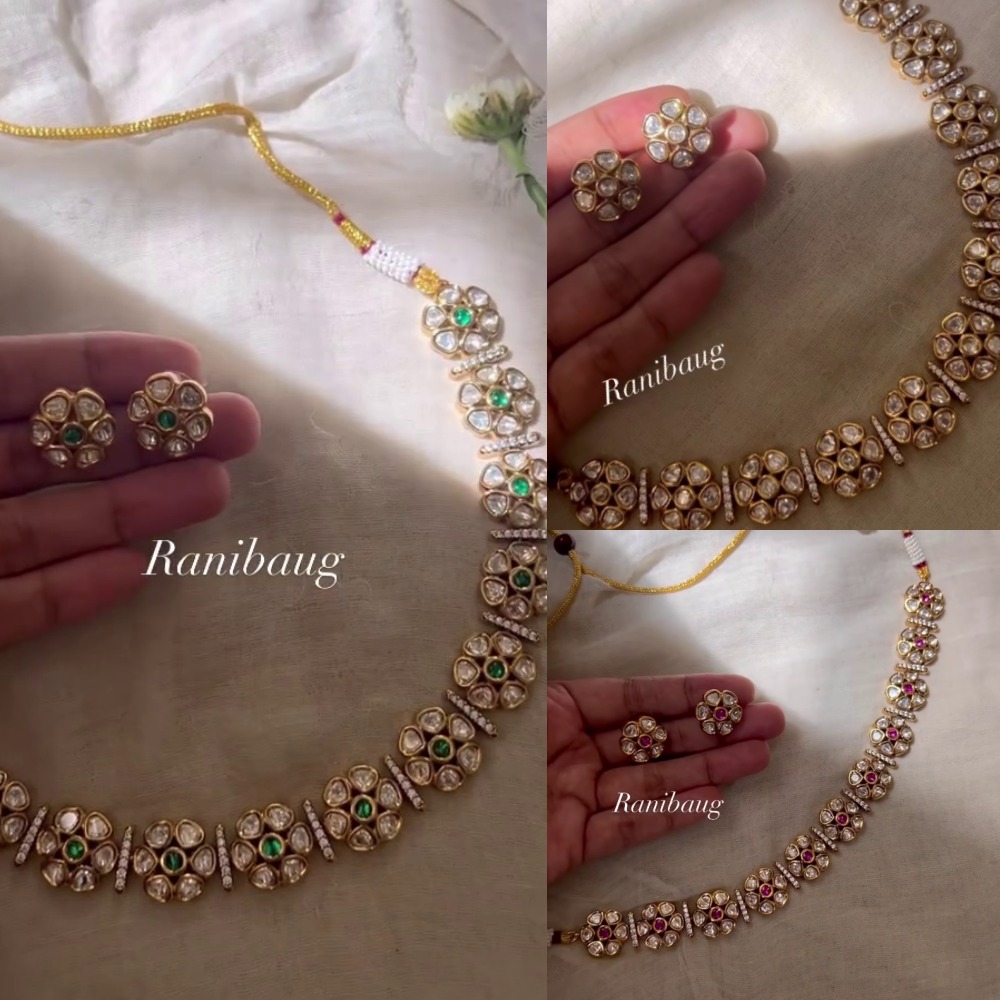 Beautiful Flowers Design Imitation Necklace From 'Ranibaug'
