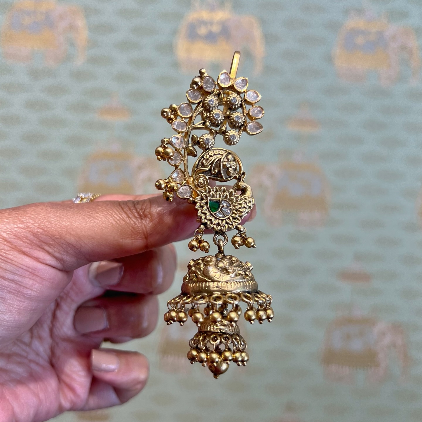 Beautiful Gold Plated Silver Earrings Collection From 'Rajatamaya'