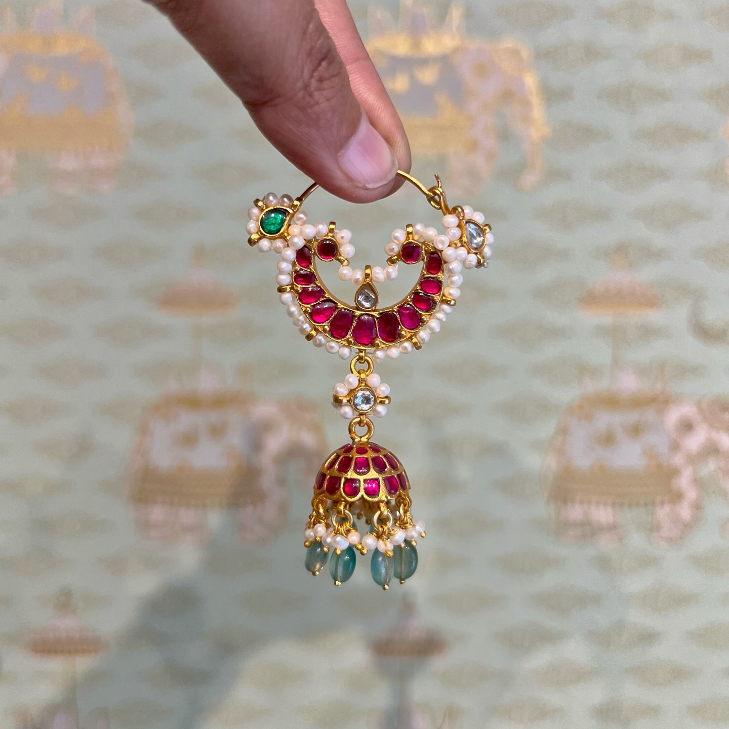 Beautiful Gold Plated Silver Earrings Collection From 'Rajatamaya'