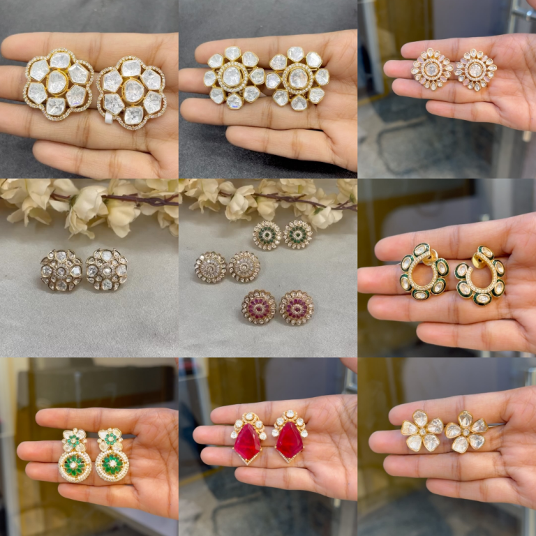 Beautiful and Trendy Moissanite Studs Collection From 'Shirin Jewellery'