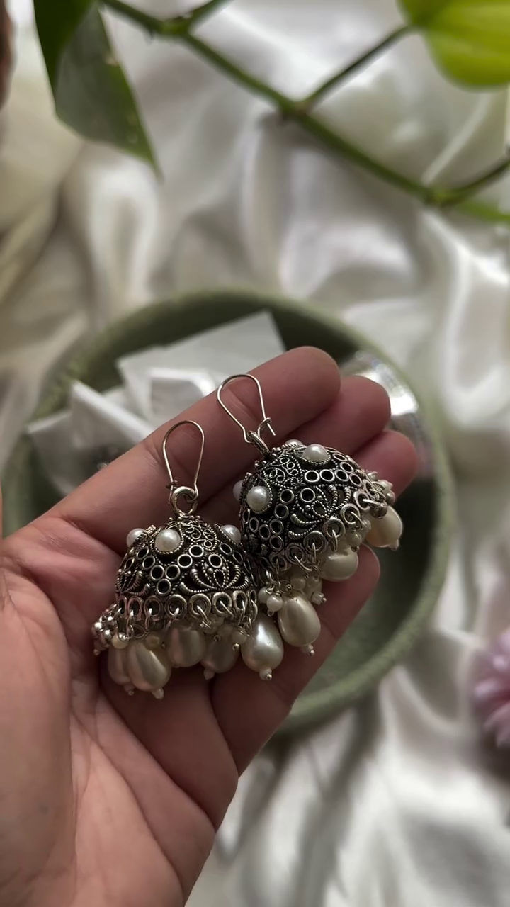 German Silver Earrings Collections From 'Silver Dust Handmade Jewelry'