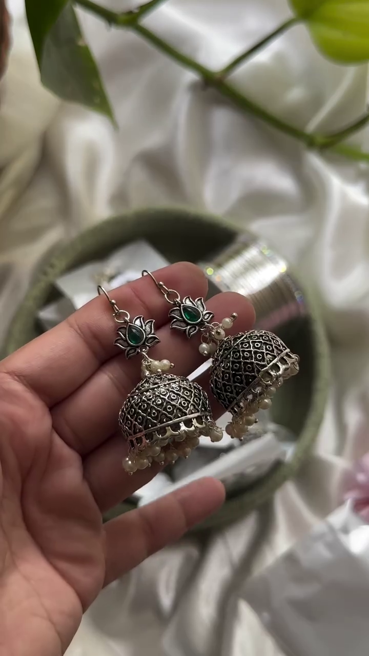 German Silver Earrings Collections From 'Silver Dust Handmade Jewelry'