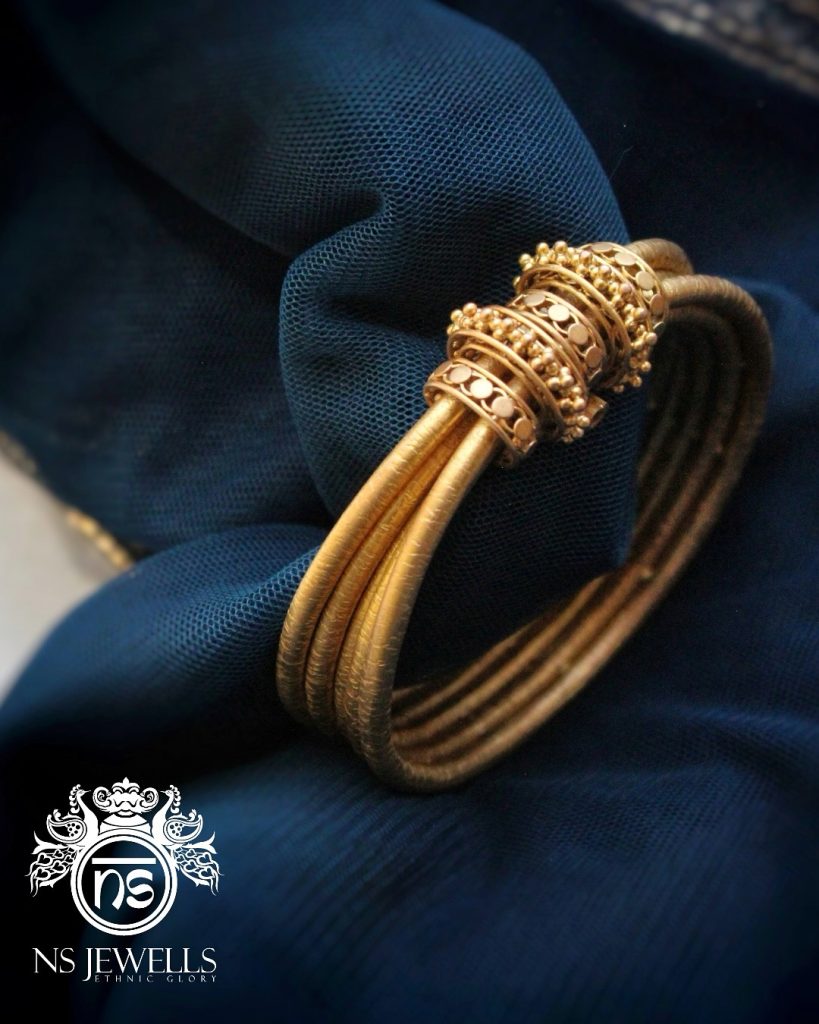 Gold Kada Bangles From 'NS Jewells'