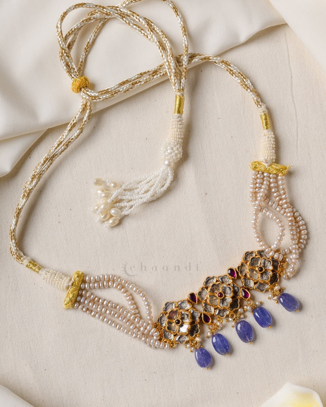 Gold Plated Pearl Necklace From 'Chaandi Shop'
