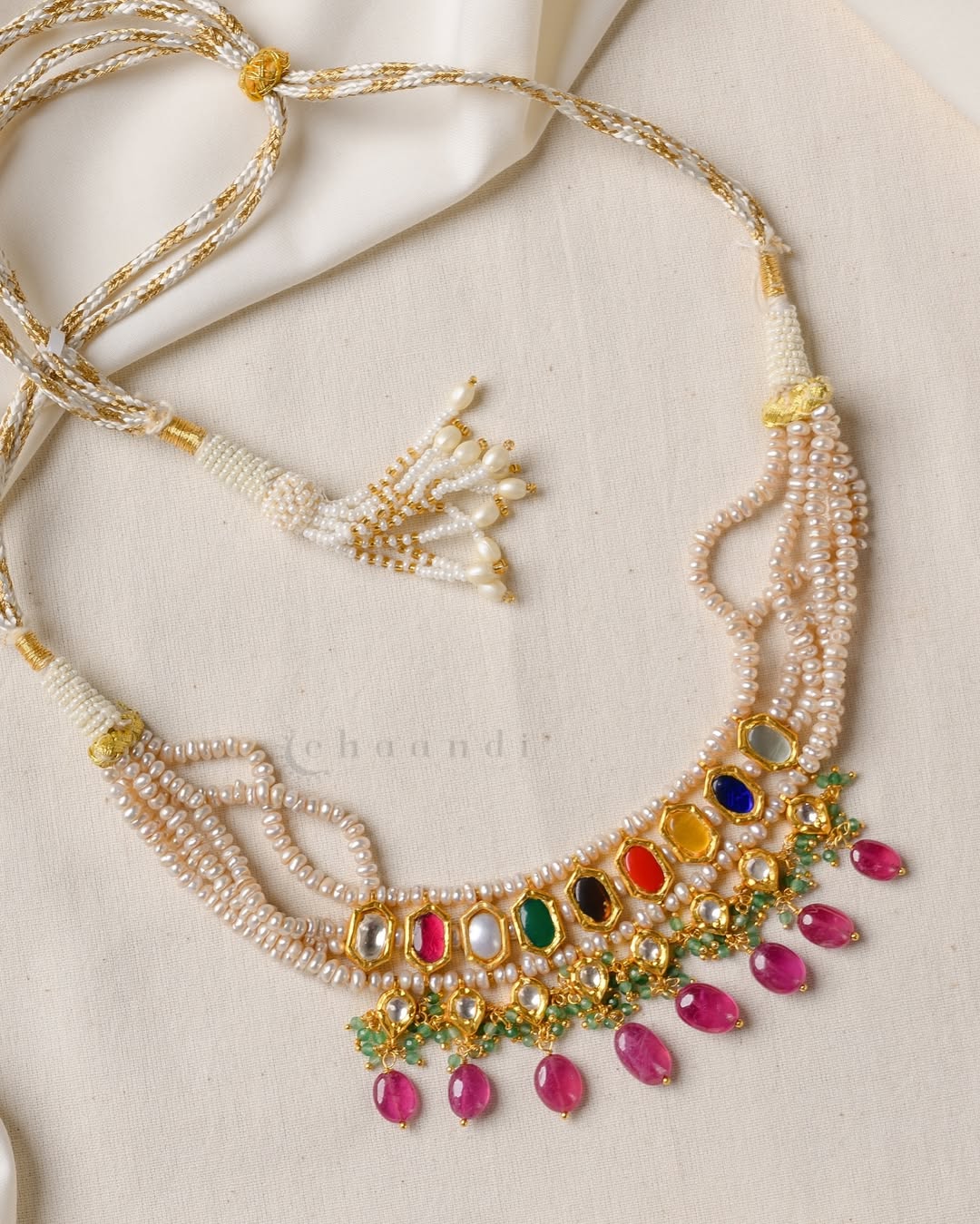 Gold Plated Pearl Necklace From 'Chaandi Shop'