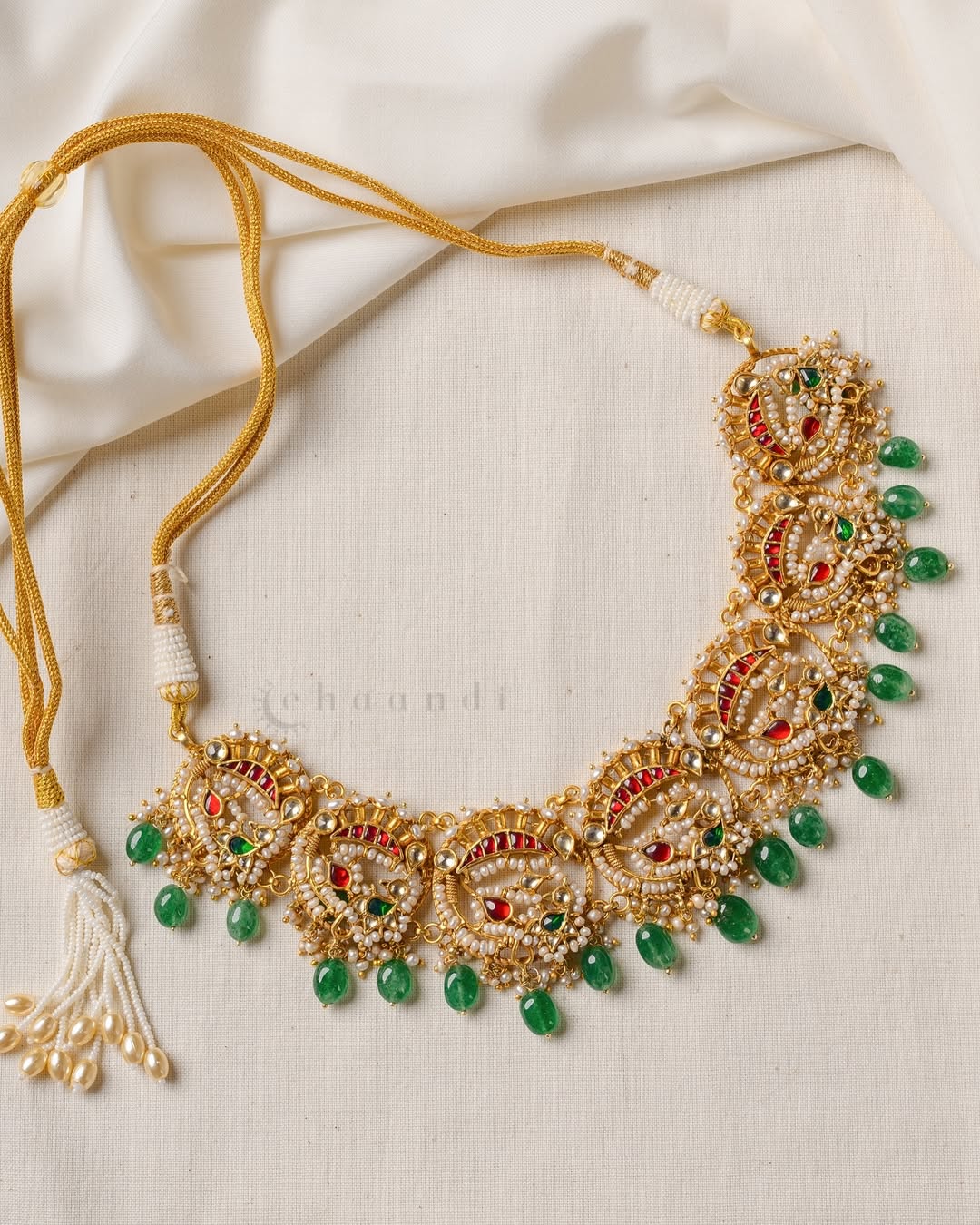 Gold Plated Pearl Necklace From 'Chaandi Shop'