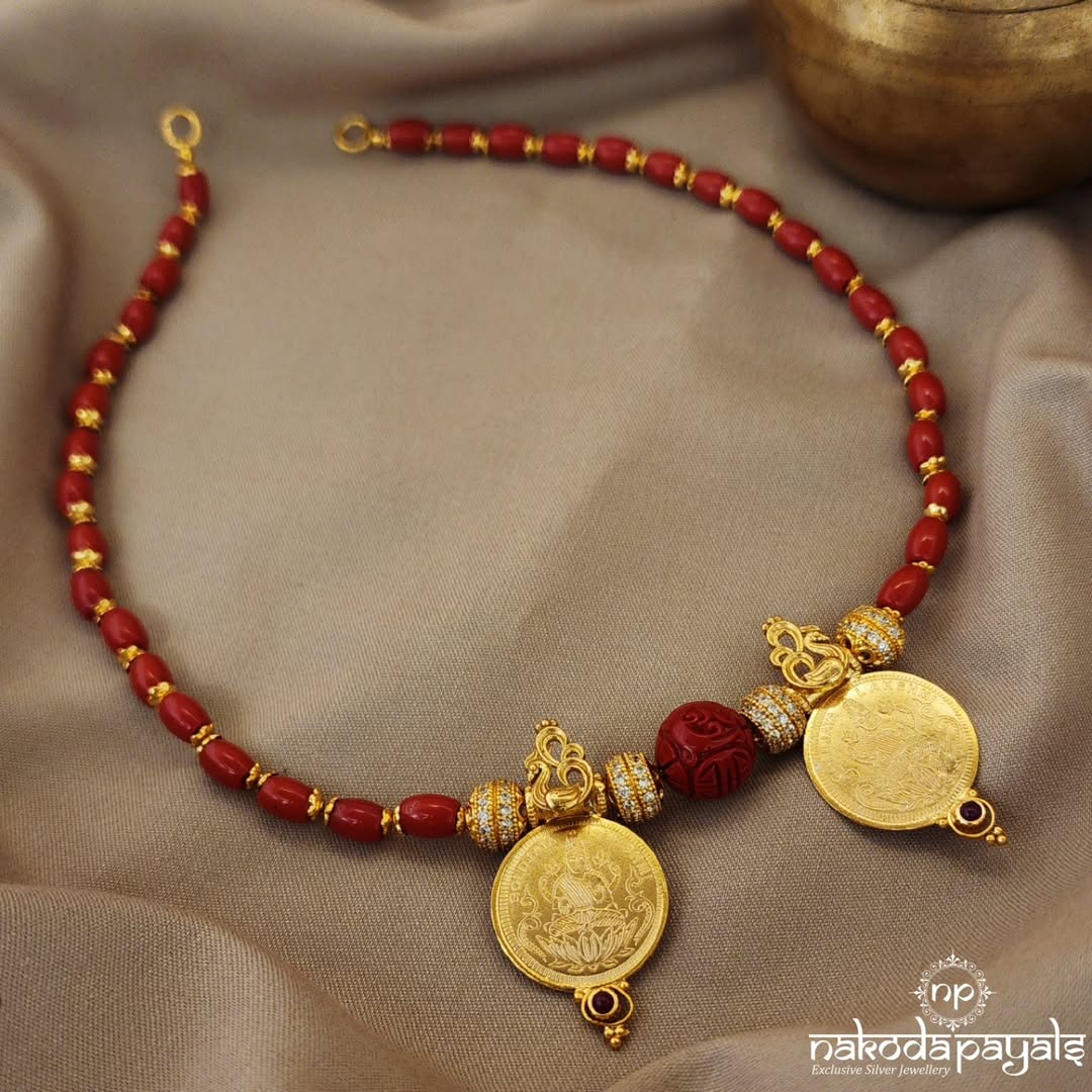 Gold Plated Silver Coin Necklace Collections From 'Nakoda Payals'