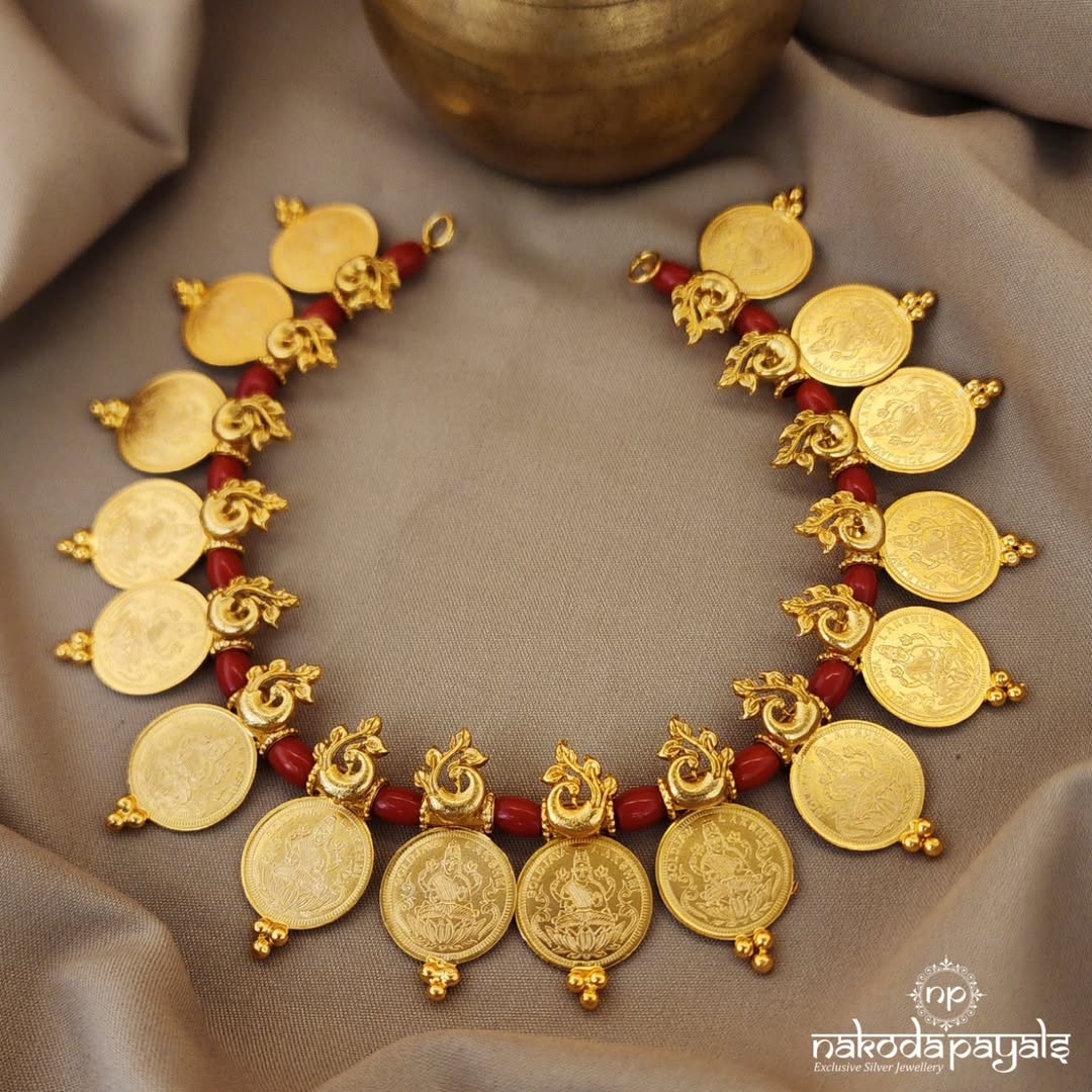 Gold Plated Silver Coin Necklace Collections From 'Nakoda Payals'