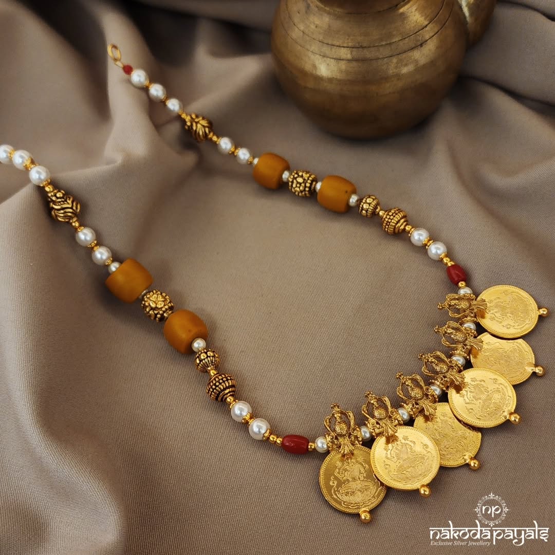 Gold Plated Silver Coin Necklace Collections From 'Nakoda Payals'