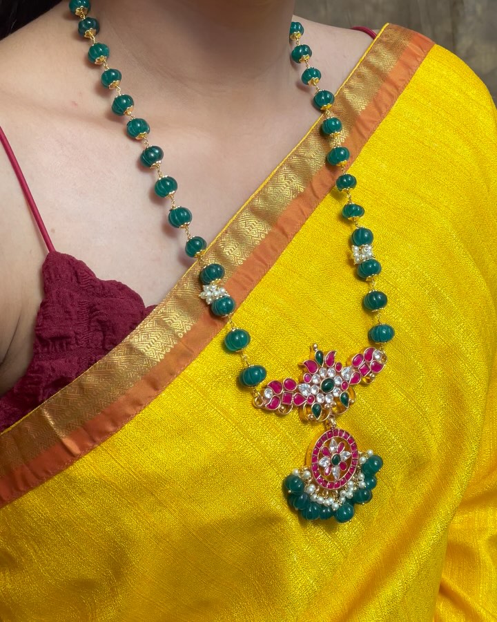 Green Beaded Kemp Stones Haram from 'Queens Jewel Emporium'