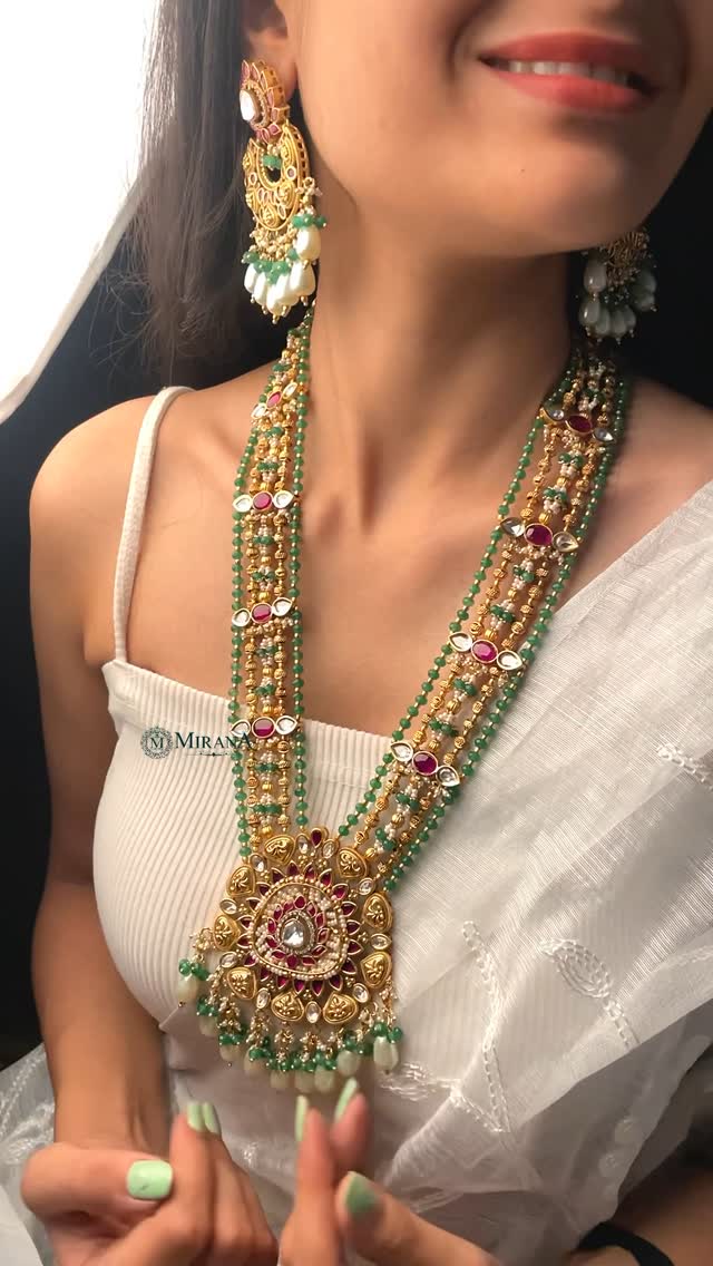 Imitation Beaded Long Necklace From 'Mirana By Megha'