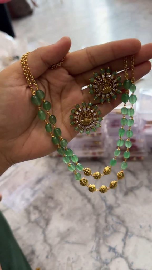 Imitation Beaded Necklace From 'SKJ Sri Krishna Jewellers'