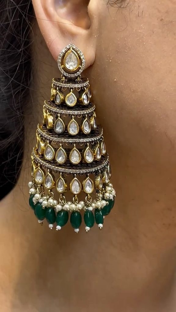 Imitation Layered Victorian Earrings From 'Shirin Jewellery'