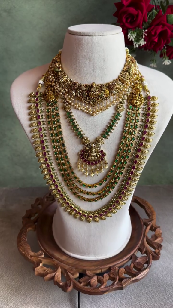 Imitation Temple Bridal Jewellery Sets From 'Aishi Jewellery'