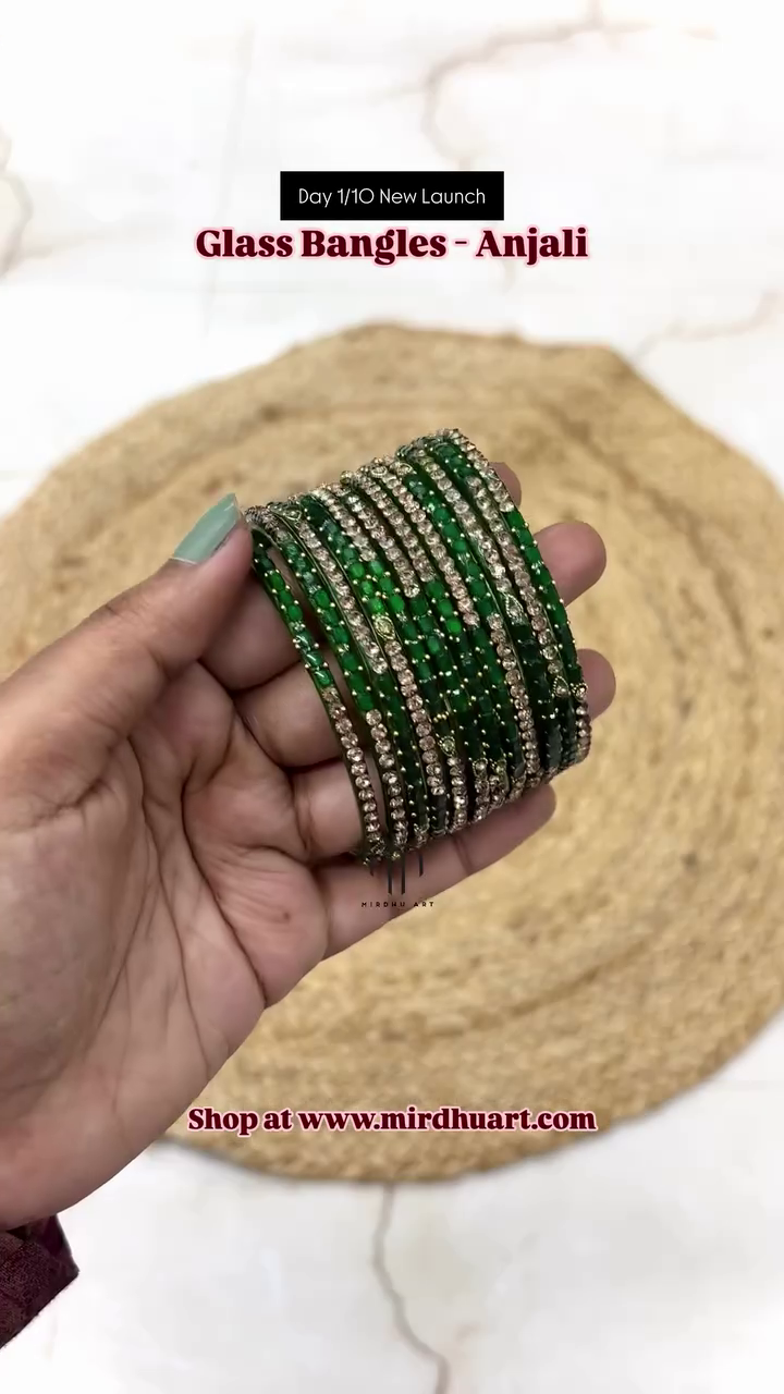 Imitation Wedding Anjali Glass Bangles From 'Mirdhu Art'