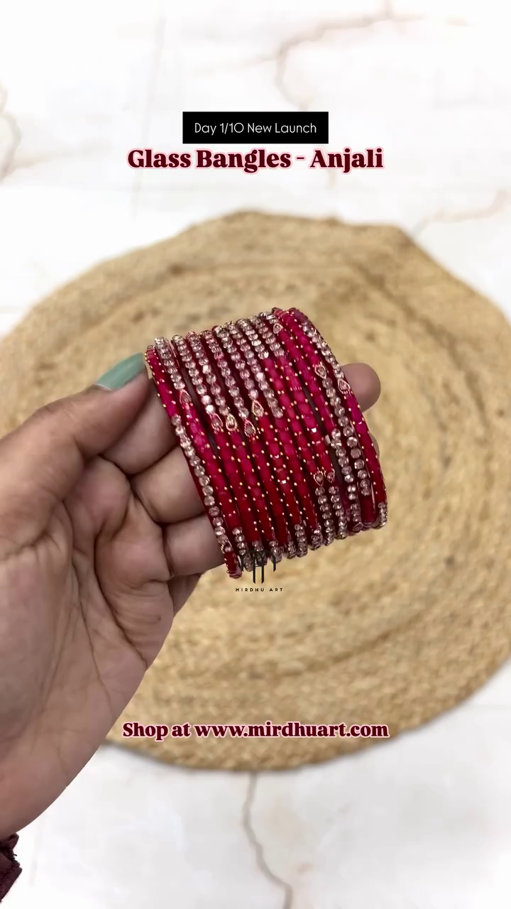 Imitation Wedding Anjali Glass Bangles From 'Mirdhu Art'
