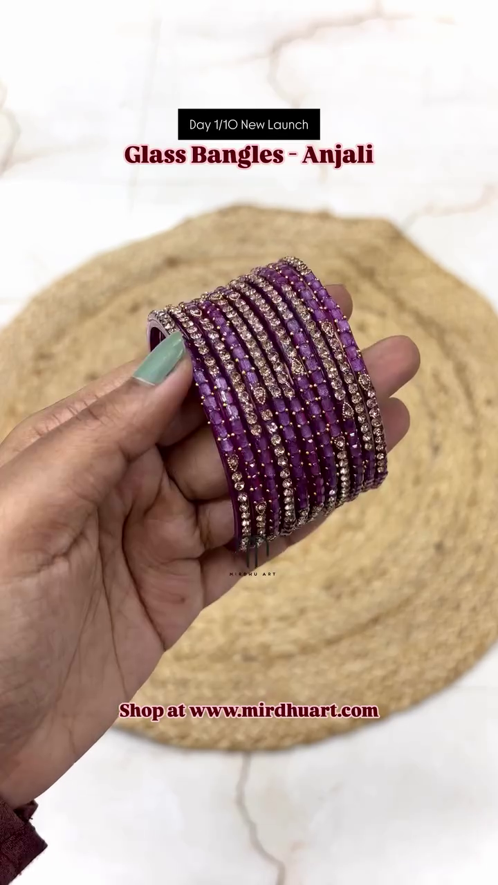 Imitation Wedding Anjali Glass Bangles From 'Mirdhu Art'