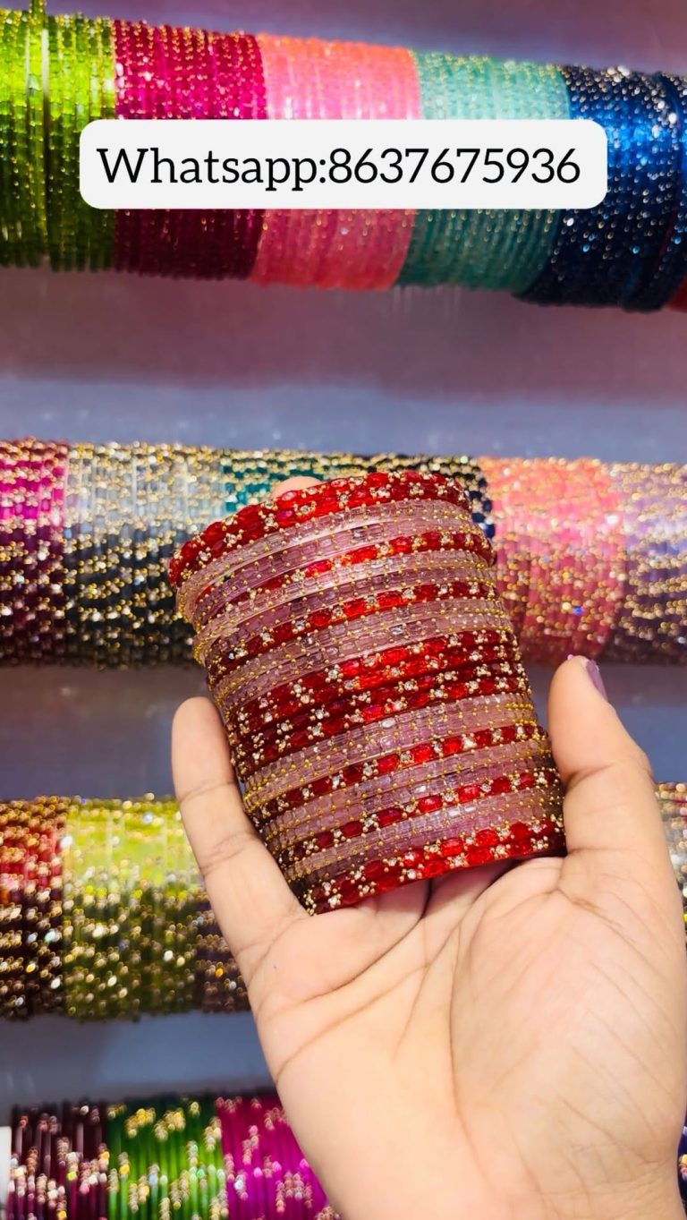 Rain Drop Glass Bangles From ‘Laksha Bangle Creation’