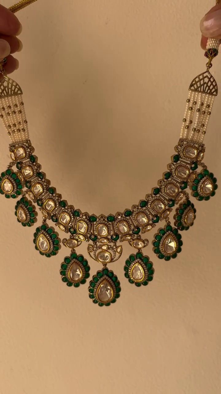 Moissanite Polki Stone Combo From 'Anushree Designs'