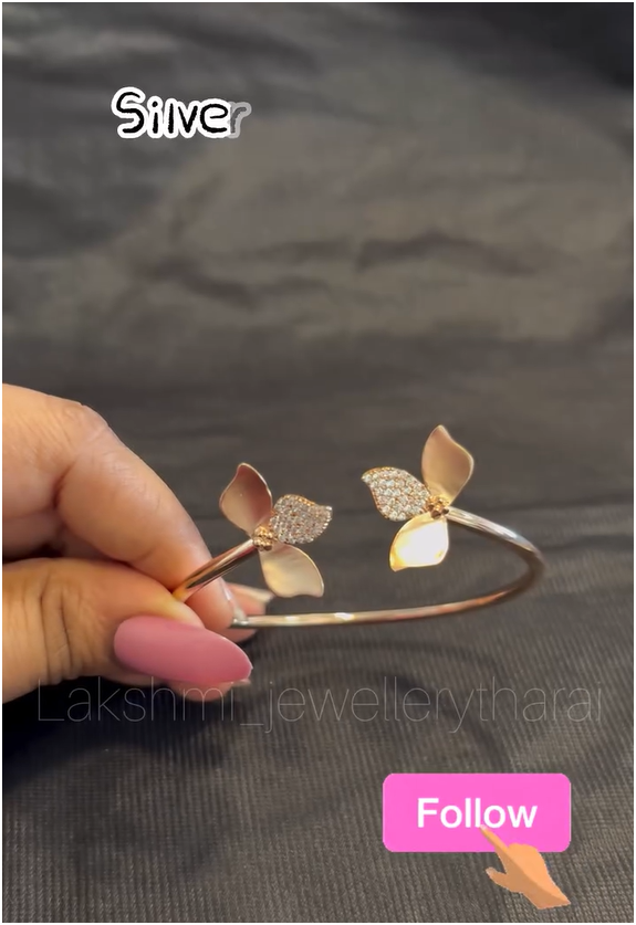 Silver Magnetic Rope Bracelet Collection From 'Lakshmi jewellery tharai'