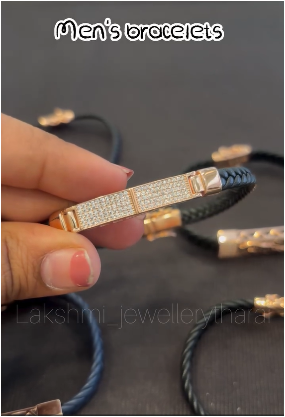 Silver Magnetic Rope Bracelet Collection From 'Lakshmi jewellery tharai'