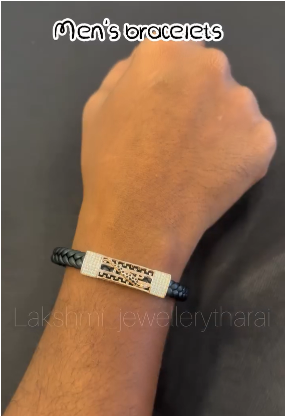 Silver Magnetic Rope Bracelet Collection From 'Lakshmi jewellery tharai'
