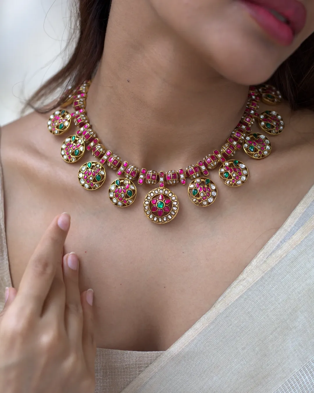Trendy Collection of Kundan Bottu Mala From 'Prade Jewels'