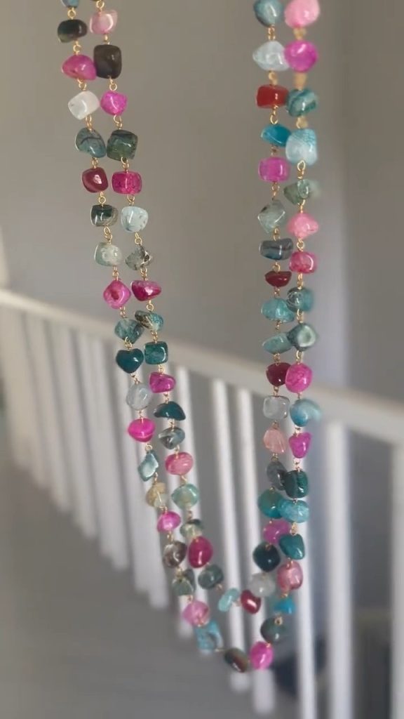 Two Layers Multi Color Beads Necklace From 'P. O Box Jewellery'