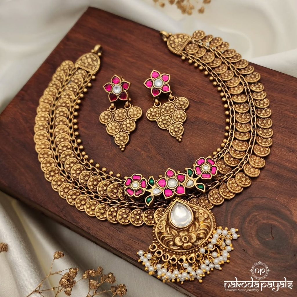 92.5 Pure Silver Antique Necklace Collections From 'Nakoda Payals'